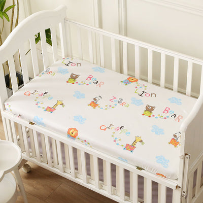 Animals Baby Fitted Cot Sheet Front