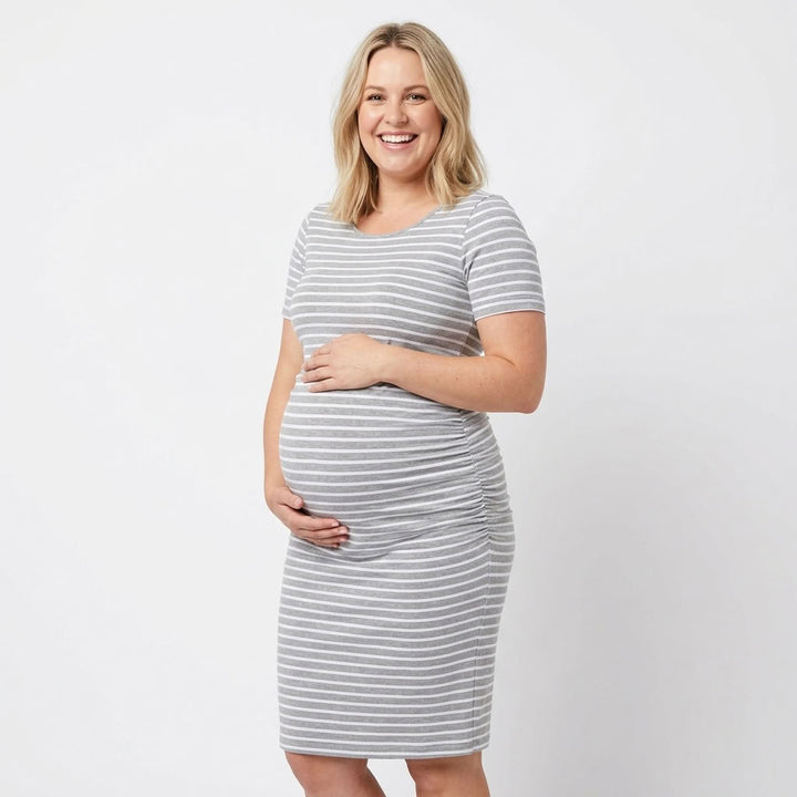 Ariah - Short Sleeves Maternity Dress