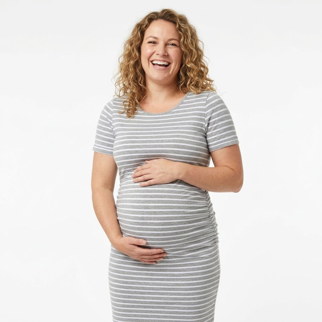Ariah - Short Sleeves Maternity Dress