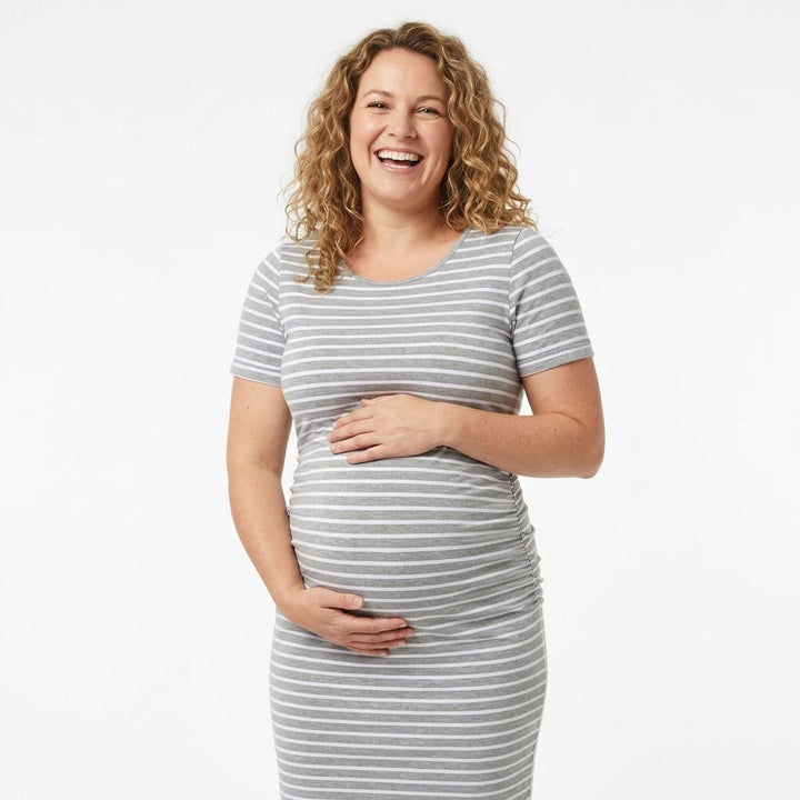 Ariah - Short Sleeves Maternity Dress