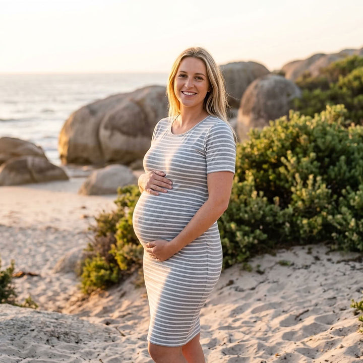 Ariah - Short Sleeves Maternity Dress