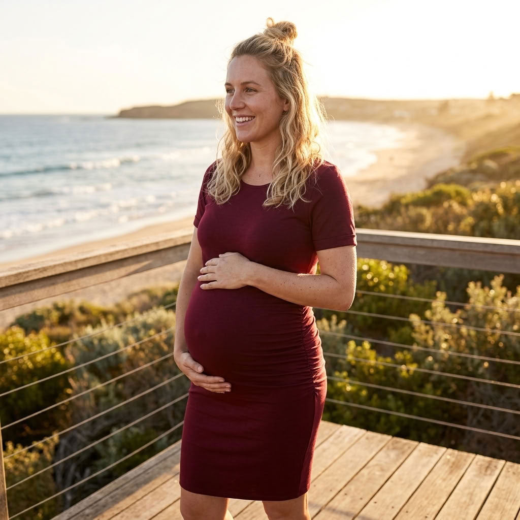Ariah - Short Sleeves Maternity Dress