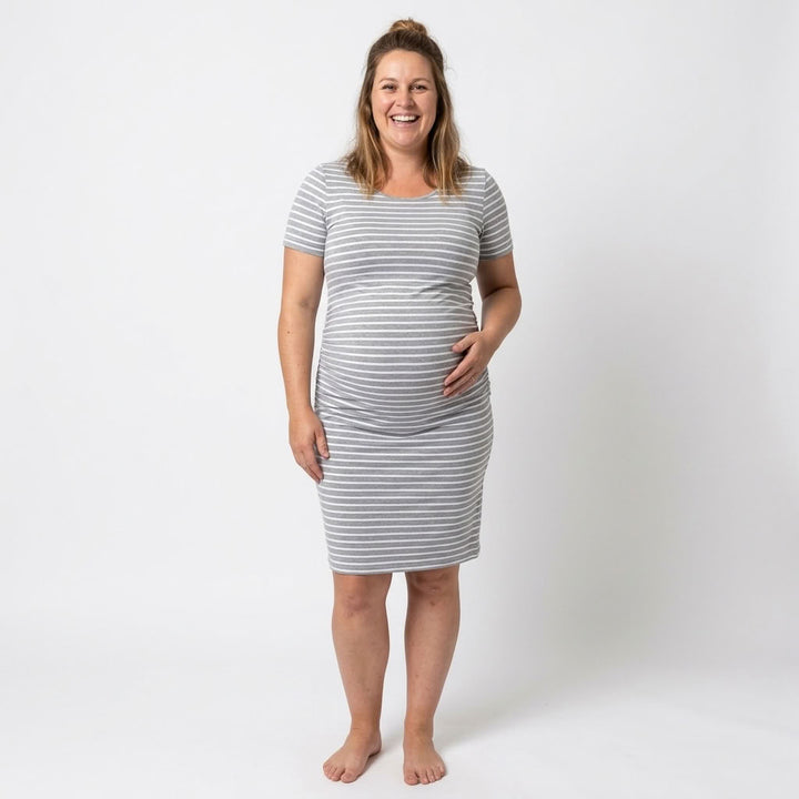 Ariah - Short Sleeves Maternity Dress