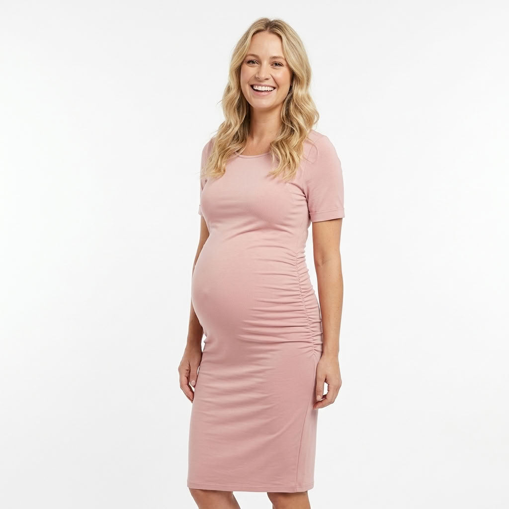 Ariah - Short Sleeves Maternity Dress
