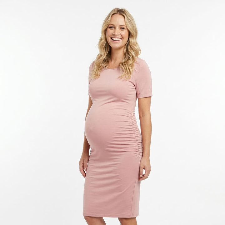 Ariah - Short Sleeves Maternity Dress