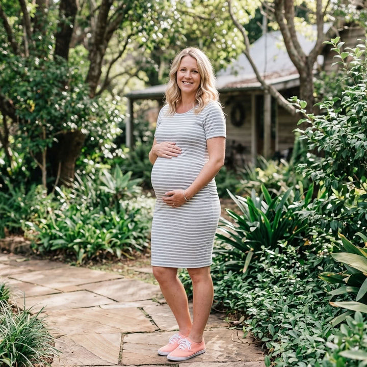Ariah - Short Sleeves Maternity Dress
