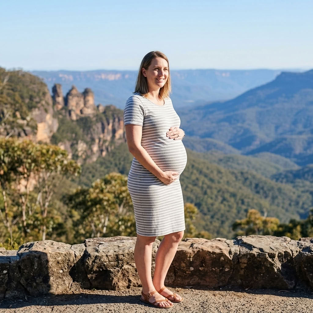 Ariah - Short Sleeves Maternity Dress