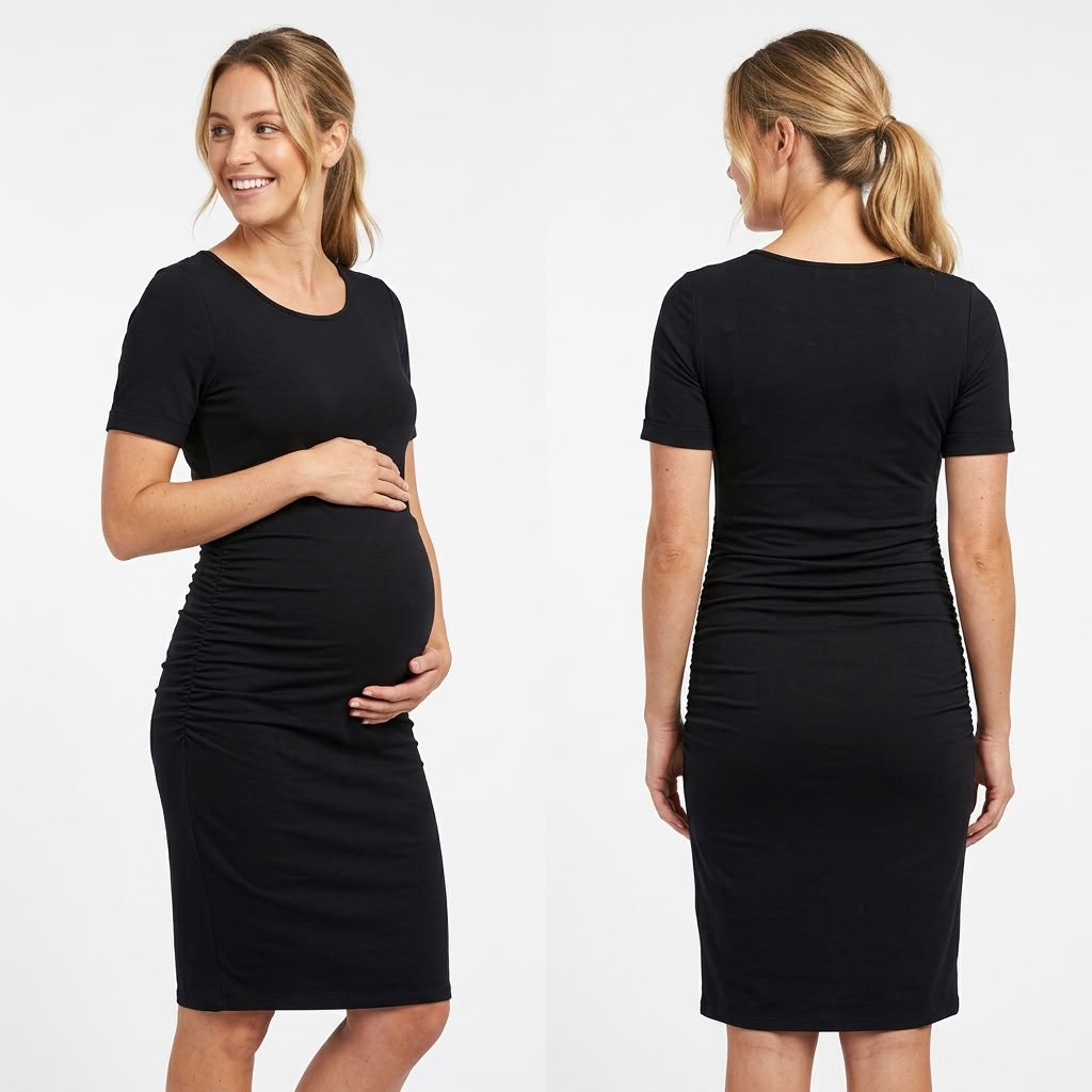 Ariah - Short Sleeves Maternity Dress