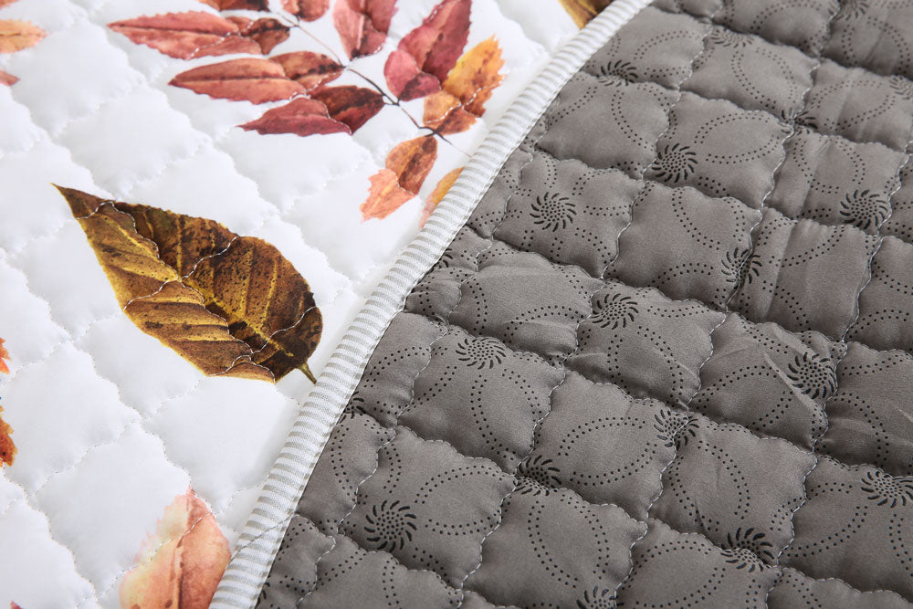 Autumn Leaves Baby Play mat 150 cm diameter - Backside