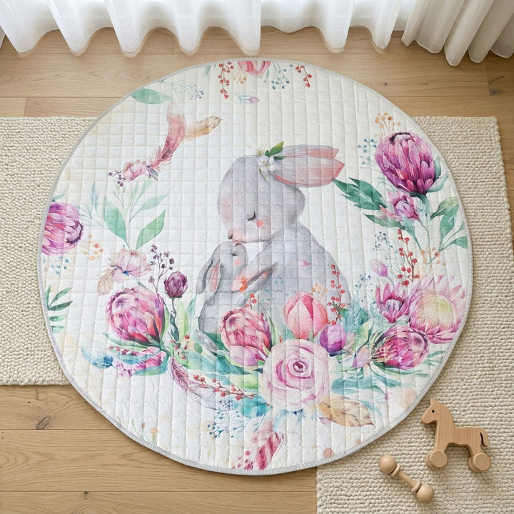Bunny Baby Round Play Mat-150cm-diameter