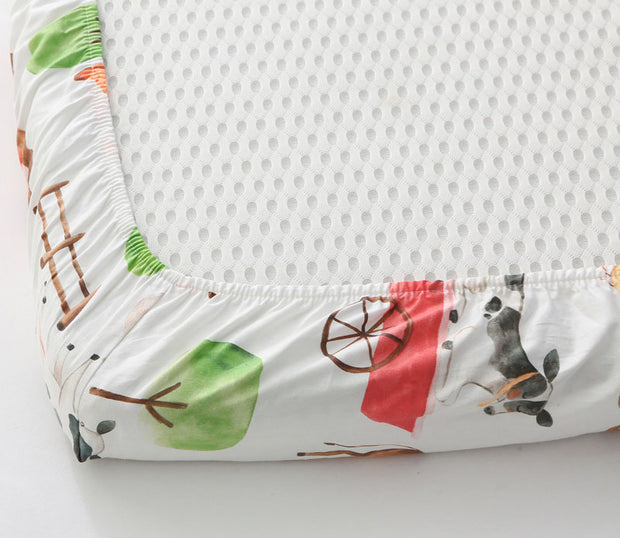 Farm Animal Fitted Baby Cot Sheet Online