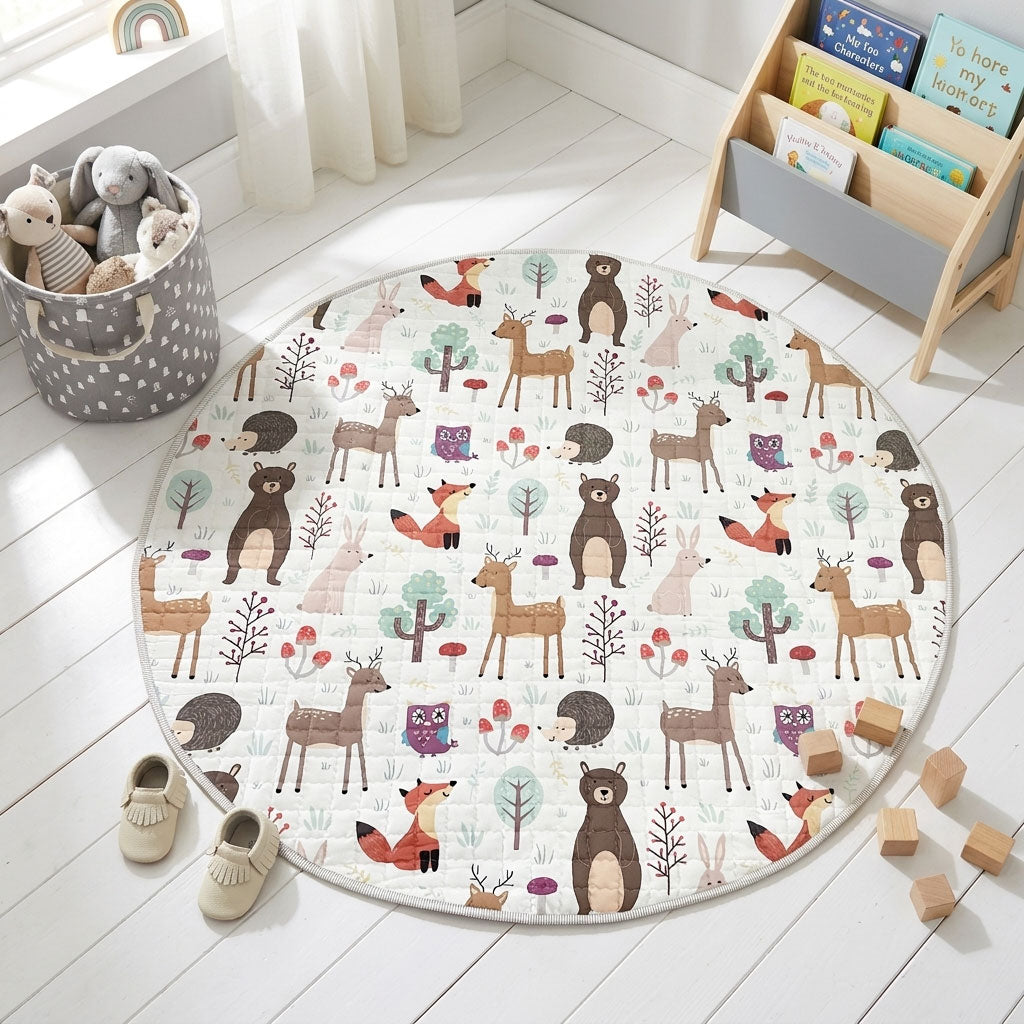 Forest-Animals-Round-Baby-Play-Mat---150-cm-Diameter---Woodland-Print1