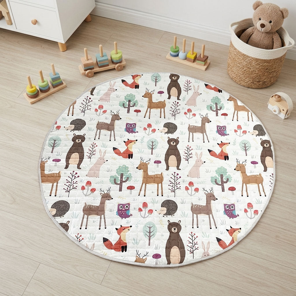 Forest-Animals-Round-Baby-Play-Mat---150-cm-Diameter