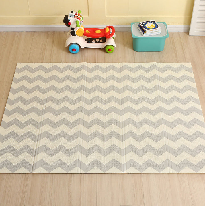 Harlowe Chevron Reversible Baby Play Mat - Size 150x200 cm Chevron Side