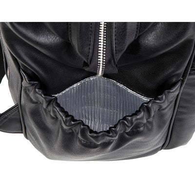 Melbourne-Carry-All-Vegan-Leather-Black-Nappy-Bag-Backpack-Insulated-Pocket