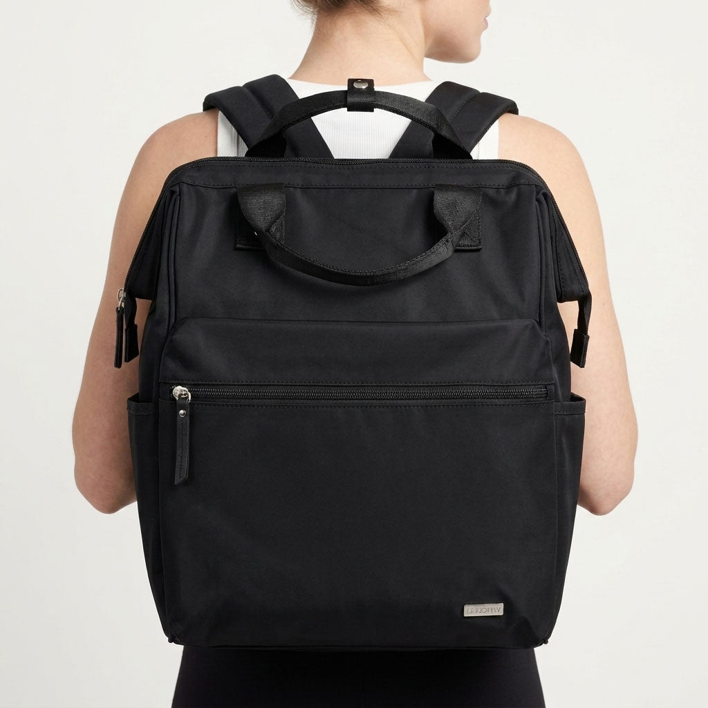 Melbourne Carry All Nappy Bag Backpack Black – Nappy Bag Store