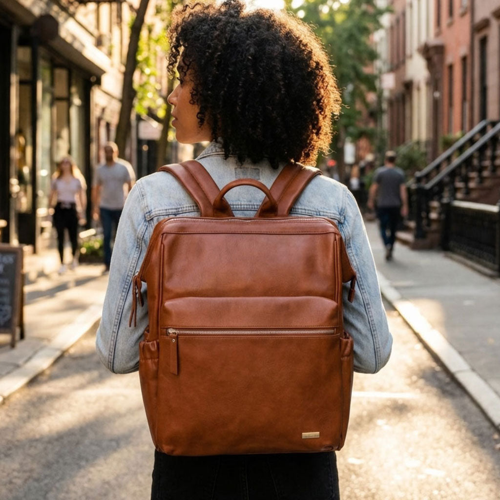 Melbourne-Nappy-Bag-Backpack---Black