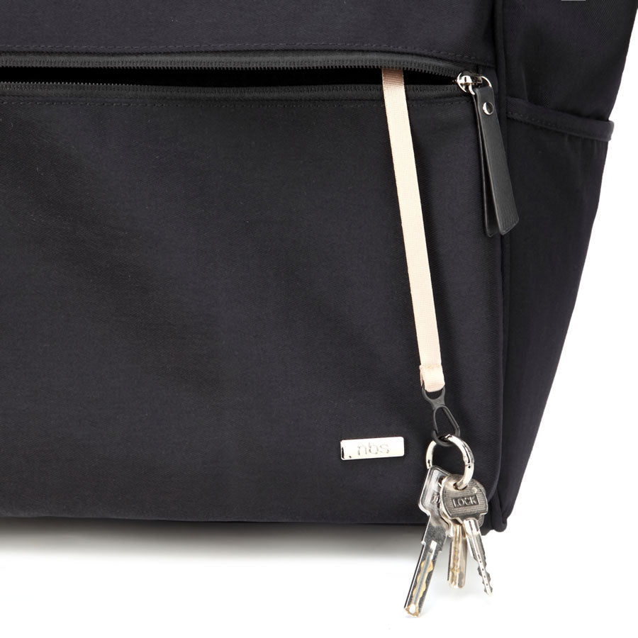 Melbourne Carry All Nappy Bag Backpack - Black Keys fob