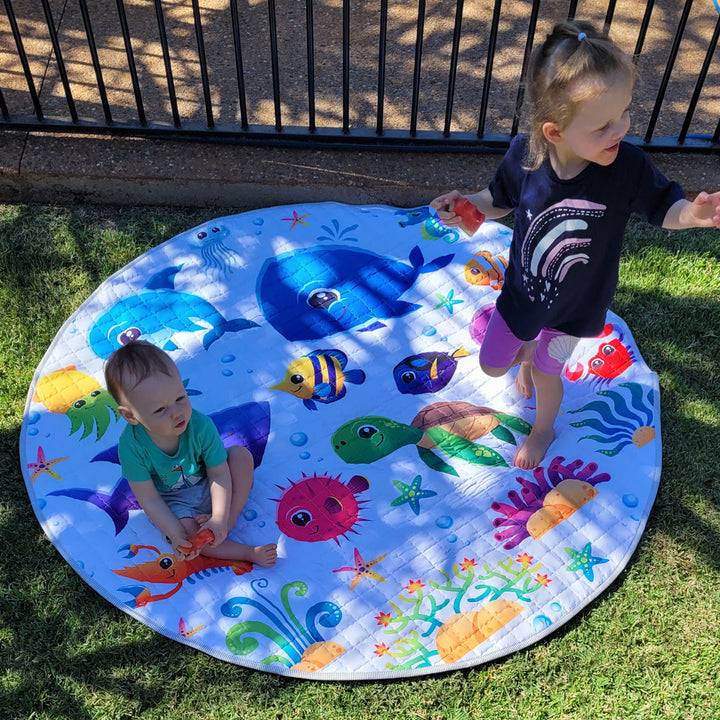 Sea Fishes Round Baby Playmat 150 cm diameter Baby image