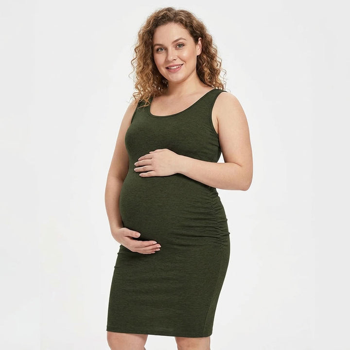 Serene - Black Sleeveless Maternity Dress