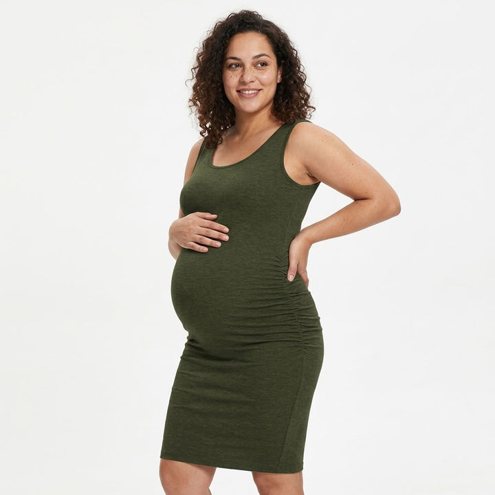 Serene - Black Sleeveless Maternity Dress