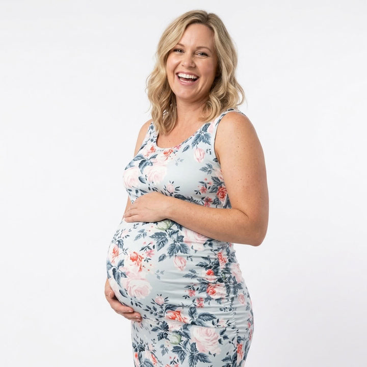 Serene - Black Sleeveless Maternity Dress