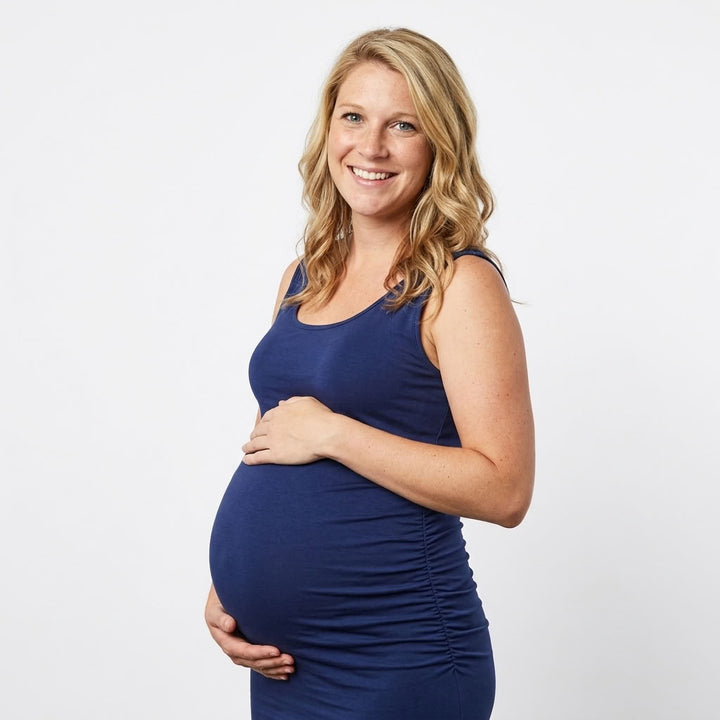 Serene - Pink Sleeveless Maternity Dress