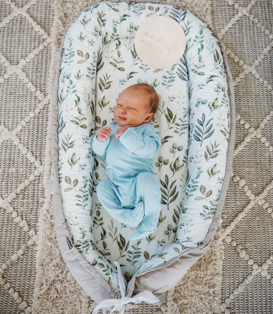Spring Leaves Baby Nest Lounger & Cocoon - Customer image