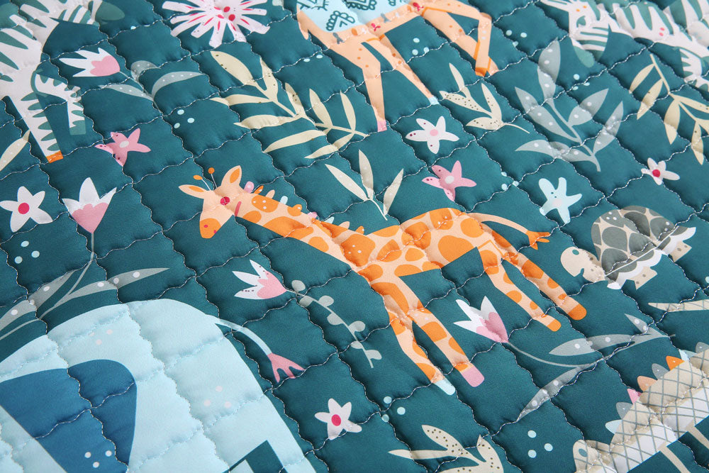 Wildlife Baby Play mat 150 cm diameter - Closeup 1