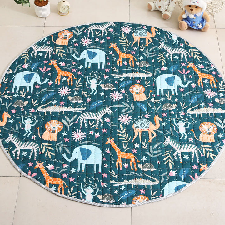 Wildlife Baby Play mat 150 cm diameter - Front
