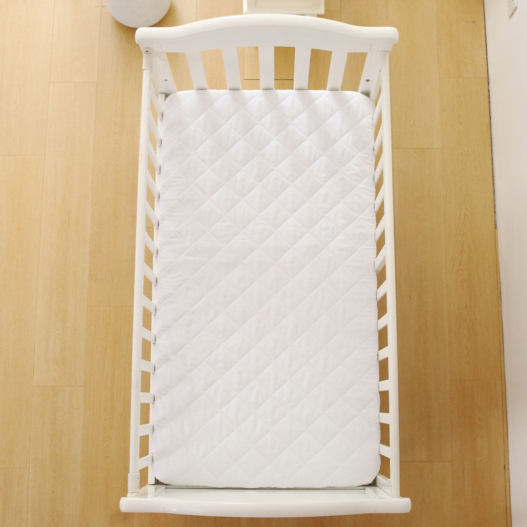 Zuri Fitted Baby Cot Mattress Protector Waterproof  - Size 132x71 cm Top View 1