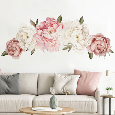 150-63 cm XL Peony Flowers Baby Nursery & Kid's Room Wall stickers front