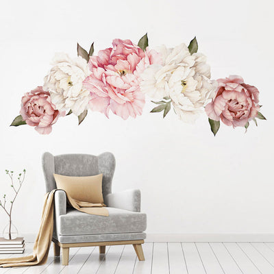150-63 cm XL Peony Flowers Baby Nursery & Kid's Room Wall stickers in living area