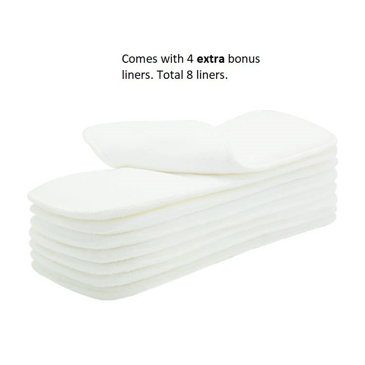 Oslo 4 Pack Cloth Nappies With 8 Inserts