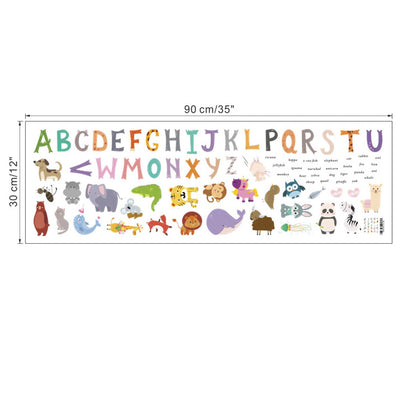 ABCD Baby Nursery Wall Stickers Size 2