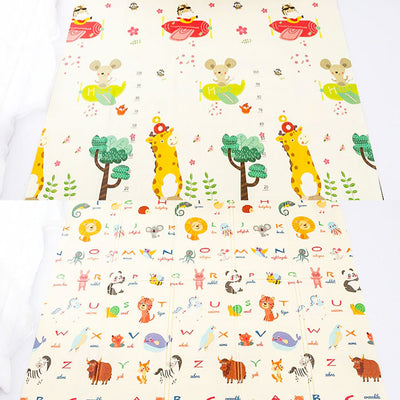 ABCD Reversible Baby Play Mat both designs