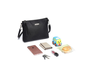 Aaryaa Nappy Clutch - Black