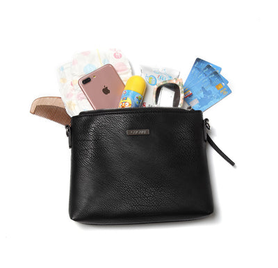 Aaryaa Nappy Clutch - Black