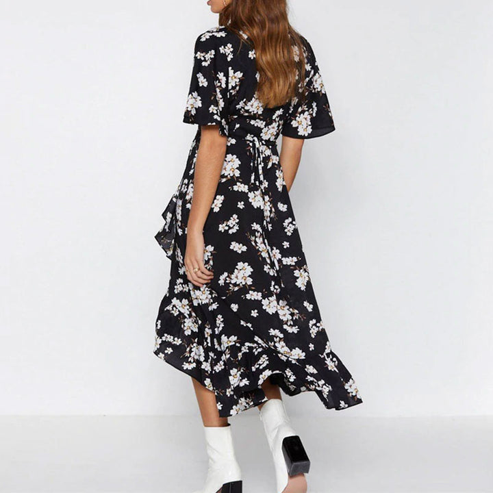 Abel Black Nursing & Maternity Wrap Dress