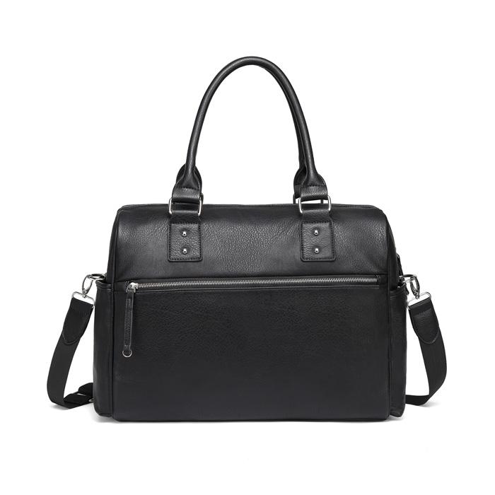 Adele All In One Black Nappy Bag back