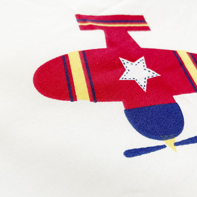 Airplanes Fitted Cot Sheet Closeup