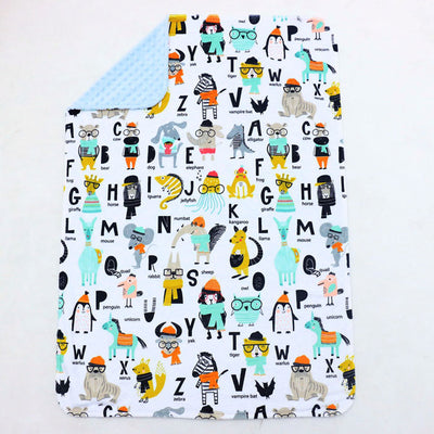 Animals Name Baby Blanket