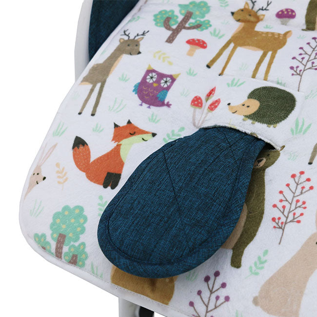 Animals Reversible Pram Liner in Pram
