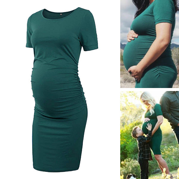 Ariah - Short Sleeves Maternity Dress