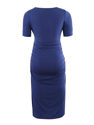 Ariah - Short Sleeves Maternity Dress