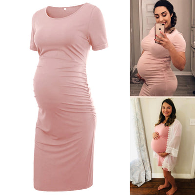 Ariah - Short Sleeves Maternity Dress