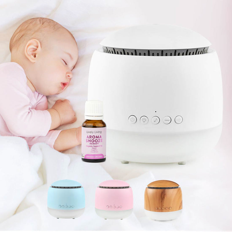 Aroma Snooze Sleep Aid White Diffuser front