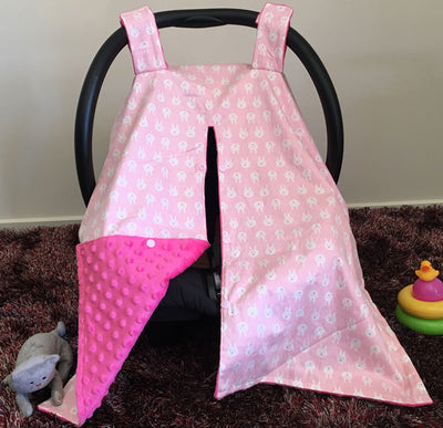 Arya Pink Car Seat Canopy