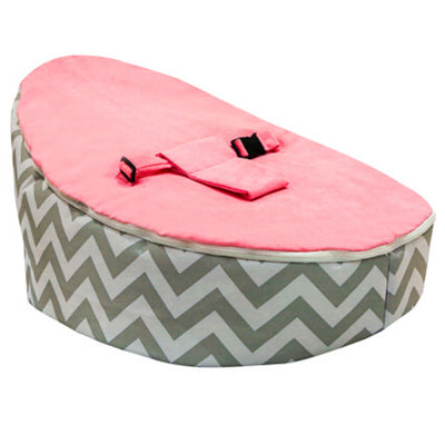 Ava Pink Zig Zag Retreat Baby Bean Bag