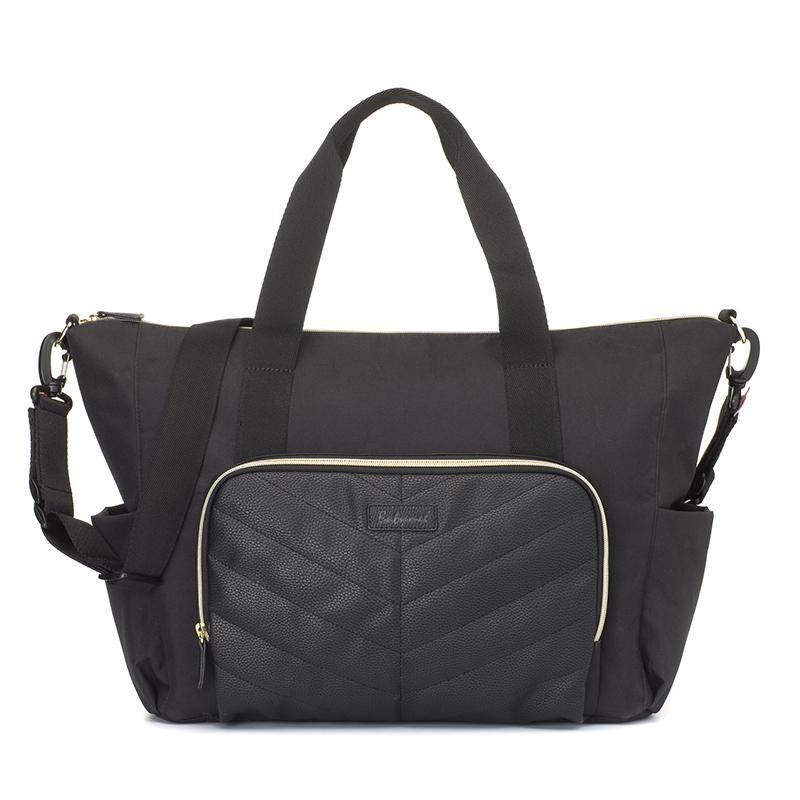 Babymel Amber Black Nappy Bag Front